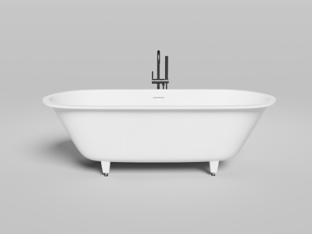 Ванна из искусственного камня Salini ORNELLA 103522M 190х90 встраиваемая прямоугольная с ножками